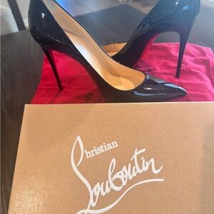 Christian Louboutin Shiny Black Stilettos